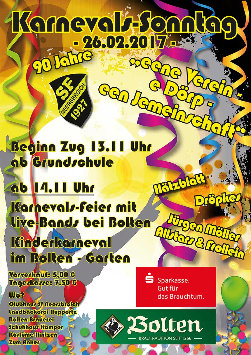 Karneval 2017 in Neersbroich