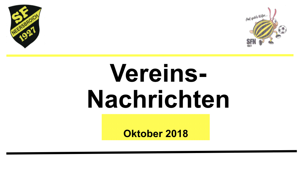 Vorstand Aktuell Oktober 2018