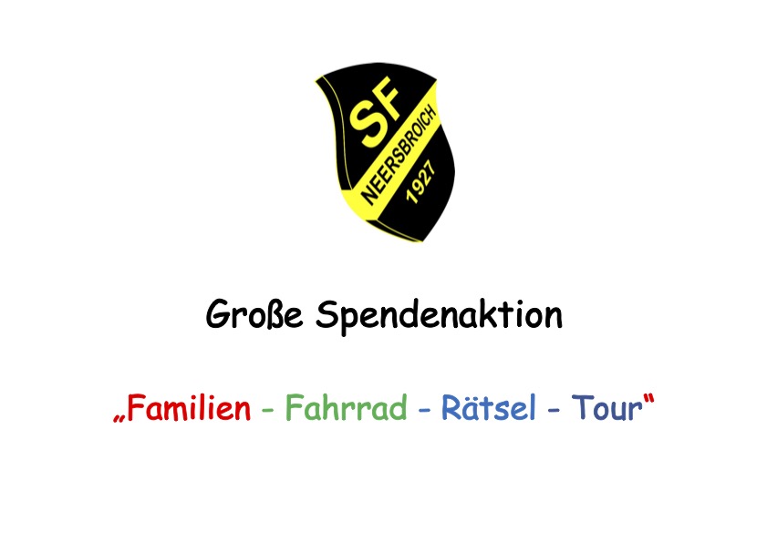 Große Spendenaktion  „Familien – Fahrrad – Rätsel – Tour“