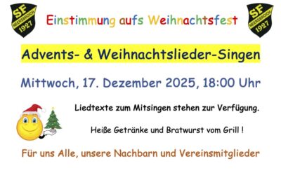 Weihnachtslieder – Singen