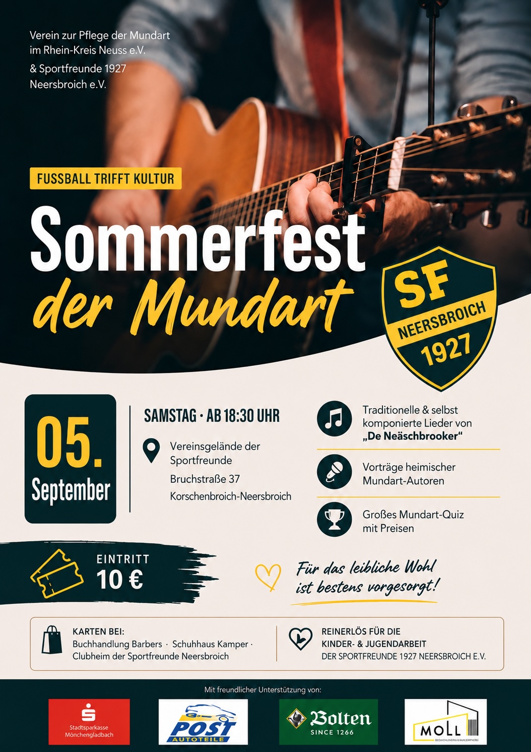 Sommerfest Mundart 2026 final Karneval 2017 in Neersbroich